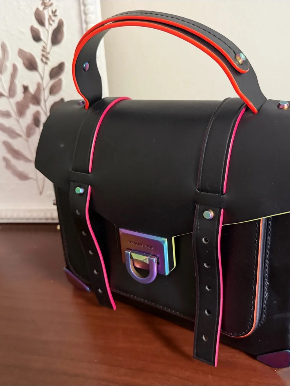 Michael Kors Manhattan Neon and Studs Bag